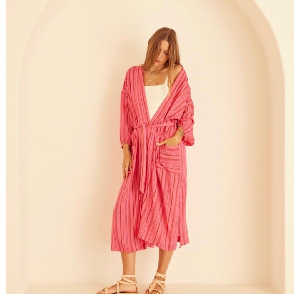 Natalie Martin Ciara Robe Medium Puglia Pink
